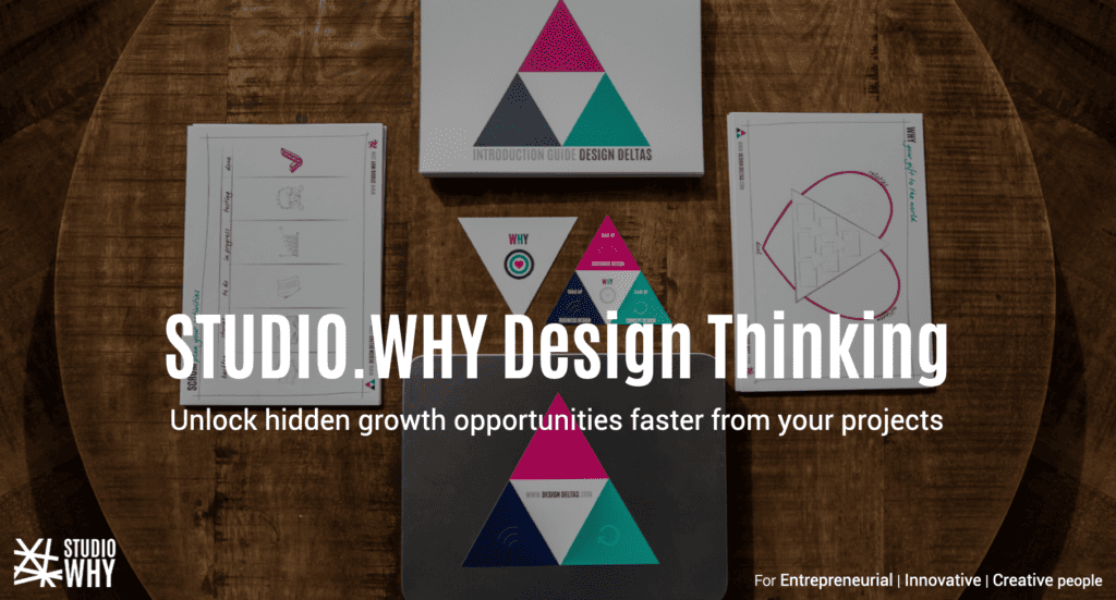 Studio.why design thinking method on table