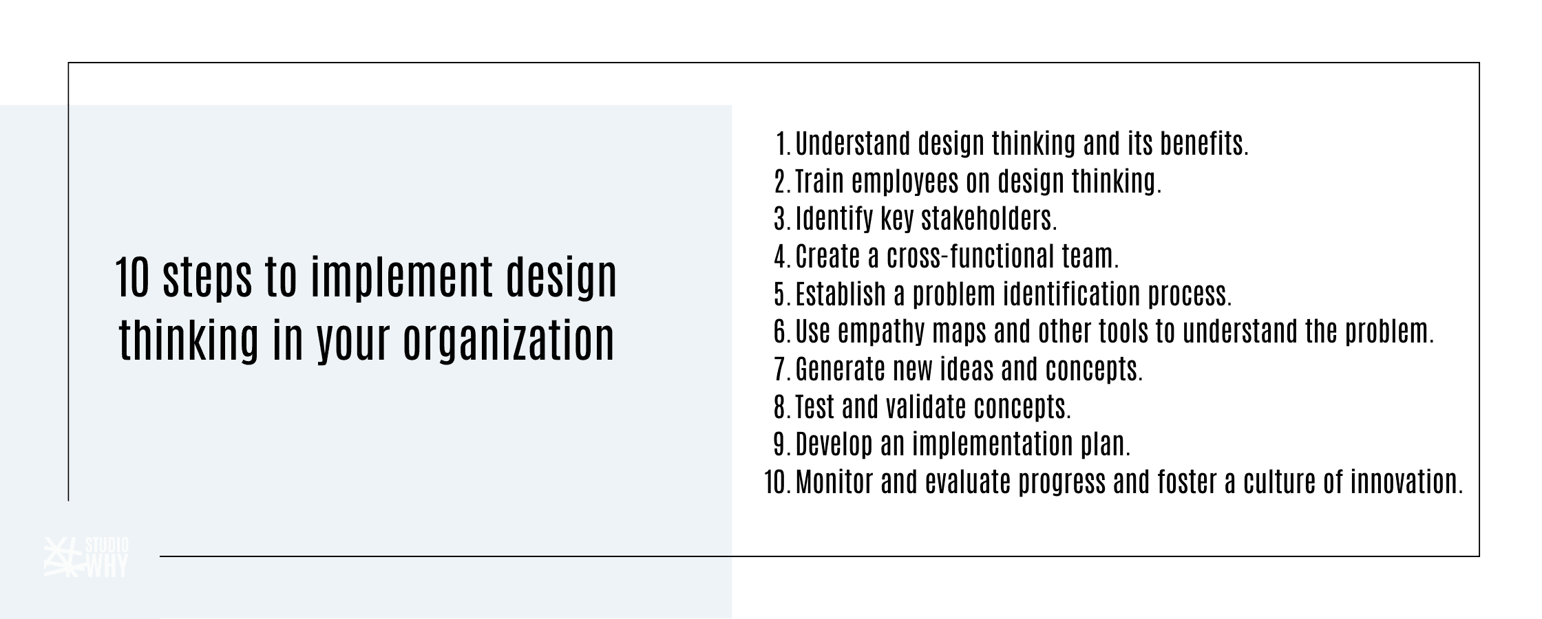 10 step design thinking implementation